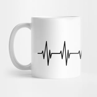 Surfer Heartbeat Mug